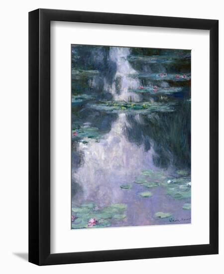 Water Lilies (Nympheas)-Claude Monet-Framed Premium Giclee Print