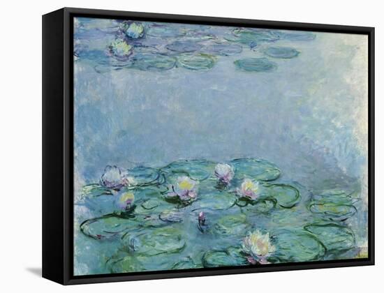 Water Lilies, Nympheas-Claude Monet-Framed Stretched Canvas