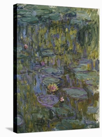 Water Lilies (Nympheas)-Claude Monet-Stretched Canvas