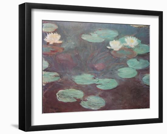 Water lilies (or Nympheas)-Claude Monet-Framed Art Print