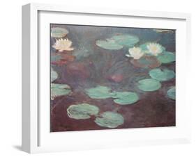 Water lilies (or Nympheas)-Claude Monet-Framed Art Print