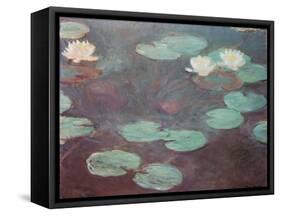 Water lilies (or Nympheas)-Claude Monet-Framed Stretched Canvas