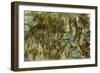 Water Lilies, Reflected Willow, circa 1920-Claude Monet-Framed Premium Giclee Print