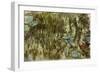 Water Lilies, Reflected Willow, circa 1920-Claude Monet-Framed Premium Giclee Print