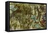 Water Lilies, Reflected Willow, circa 1920-Claude Monet-Framed Stretched Canvas
