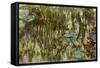 Water Lilies, Reflected Willow, circa 1920-Claude Monet-Framed Stretched Canvas