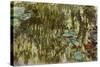 Water Lilies, Reflected Willow, circa 1920-Claude Monet-Stretched Canvas