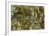 Water Lilies, Reflected Willow, circa 1920-Claude Monet-Framed Giclee Print
