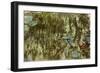 Water Lilies, Reflected Willow, circa 1920-Claude Monet-Framed Giclee Print