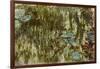 Water Lilies, Reflected Willow, circa 1920-Claude Monet-Framed Giclee Print