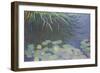 Water Lilies with Reflections of Tall Grass, 1914-17 (oil on canvas)-Claude Monet-Framed Giclee Print