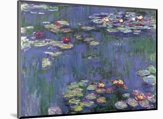 Water Lilies-Claude Monet-Mounted Art Print