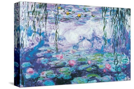 Water Lilies-Claude Monet-Stretched Canvas