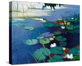 Water Lilies-Tadashi Asoma-Stretched Canvas