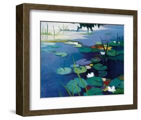 Water Lilies-Tadashi Asoma-Framed Art Print