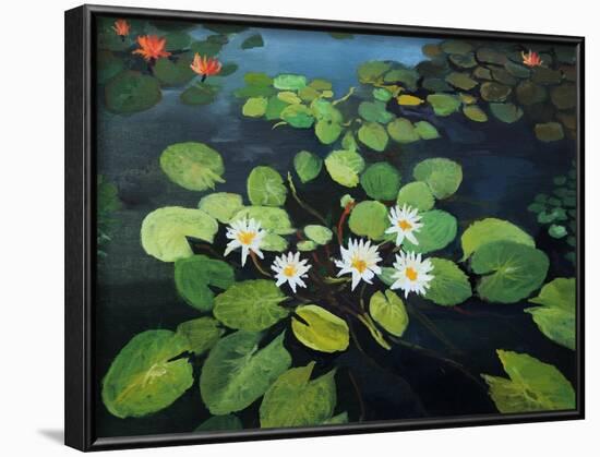 Water Lilies-kirilstanchev-Framed Art Print