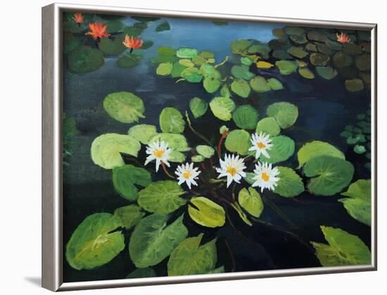 Water Lilies-kirilstanchev-Framed Art Print