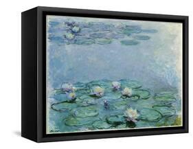 Water Lilies-Claude Monet-Framed Stretched Canvas