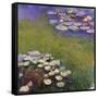 Water Lilies-Claude Monet-Framed Stretched Canvas