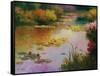 Water Lillies in Giverny-Karen Dupré-Framed Stretched Canvas