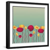 Water Lily Background-Alisa Foytik-Framed Art Print