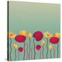 Water Lily Background-Alisa Foytik-Stretched Canvas