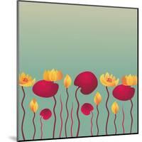 Water Lily Background-Alisa Foytik-Mounted Art Print