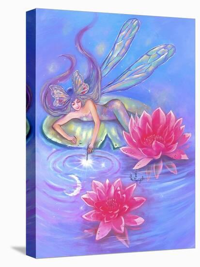 Water Lily Fairy-Judy Mastrangelo-Stretched Canvas