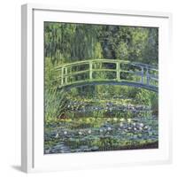 Water Lily Pond, 1899 (blue)-Claude Monet-Framed Art Print