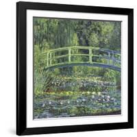 Water Lily Pond, 1899 (blue)-Claude Monet-Framed Art Print