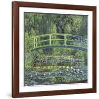 Water Lily Pond, 1899 (blue)-Claude Monet-Framed Art Print