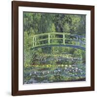 Water Lily Pond, 1899 (blue)-Claude Monet-Framed Art Print