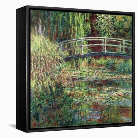 Water Lily Pond, 1900-Claude Monet-Framed Stretched Canvas