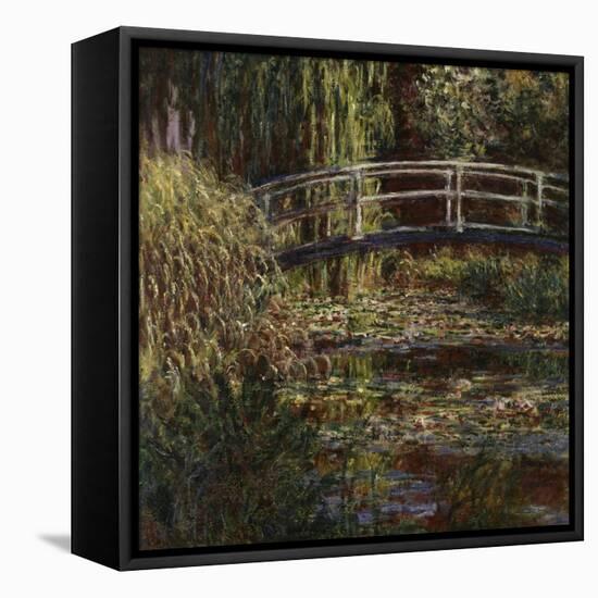 Water Lily Pond, 1900-Claude Monet-Framed Stretched Canvas