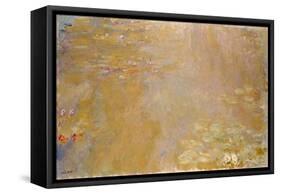 Water Lily Pond, 1917-1919-Claude Monet-Framed Stretched Canvas