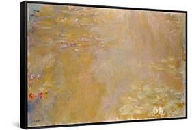 Water Lily Pond, 1917-1919-Claude Monet-Framed Stretched Canvas