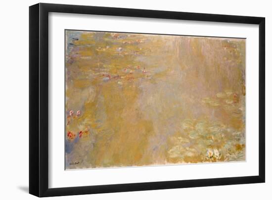 Water Lily Pond, 1917-1919-Claude Monet-Framed Giclee Print