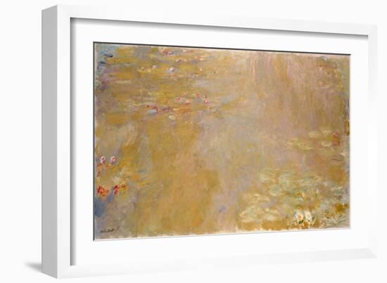 Water Lily Pond, 1917-1919-Claude Monet-Framed Giclee Print