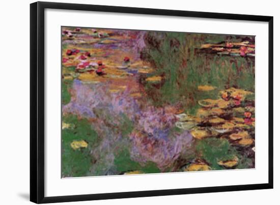 Water Lily Pond at Giverny-Claude Monet-Framed Art Print