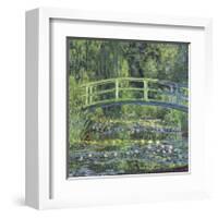 Water Lily Pond, c.1899 (blue)-Claude Monet-Framed Giclee Print