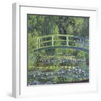 Water Lily Pond, c.1899 (blue)-Claude Monet-Framed Giclee Print