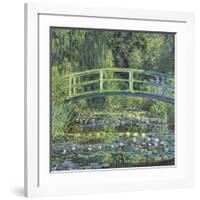 Water Lily Pond, c.1899 (blue)-Claude Monet-Framed Giclee Print