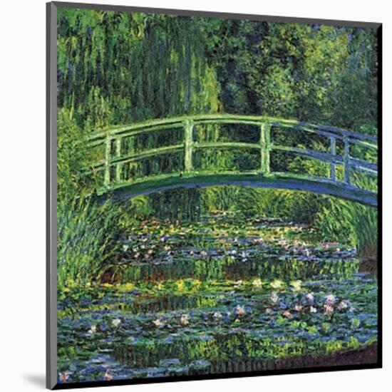 Water Lily Pond, c.1899 (blue)-Claude Monet-Mounted Art Print