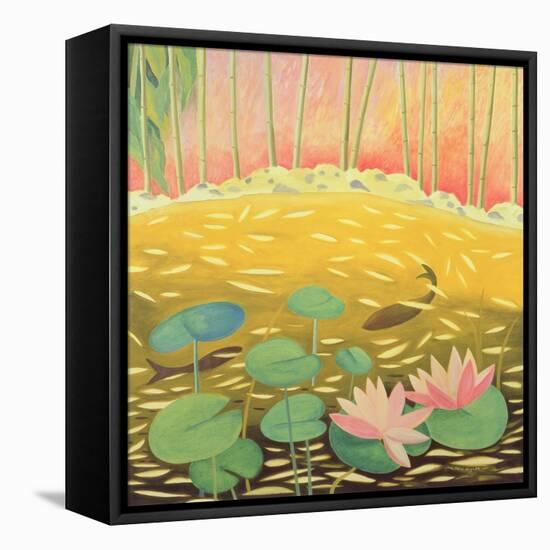 Water Lily Pond III, 1994-Marie Hugo-Framed Stretched Canvas