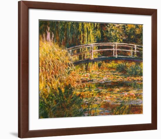 Water Lily Pond-Pink Harmony-Claude Monet-Framed Art Print