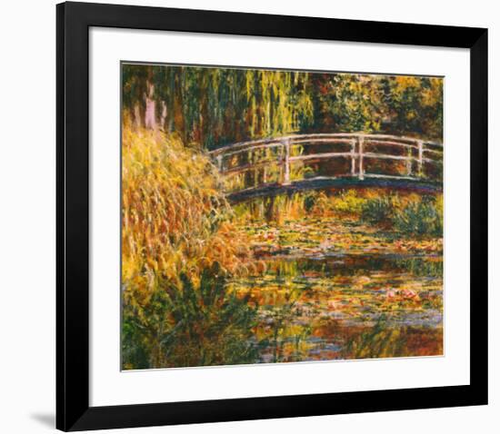 Water Lily Pond-Pink Harmony-Claude Monet-Framed Art Print