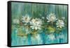 Water Lily Pond V2 Crop-Danhui Nai-Framed Stretched Canvas