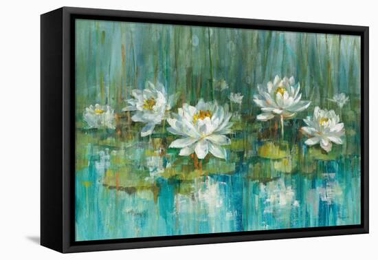 Water Lily Pond V2 Crop-Danhui Nai-Framed Stretched Canvas