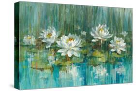 Water Lily Pond V2 Crop-Danhui Nai-Stretched Canvas