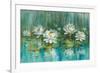 Water Lily Pond V2 Crop-Danhui Nai-Framed Art Print